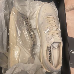 CITYSOLE SUE COURT COACH SNEAKERS COLOR CALK